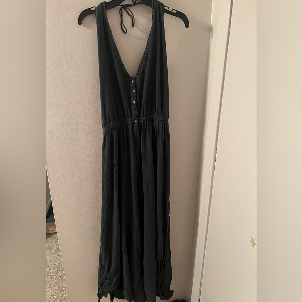 Free people halter neck jumpsuit